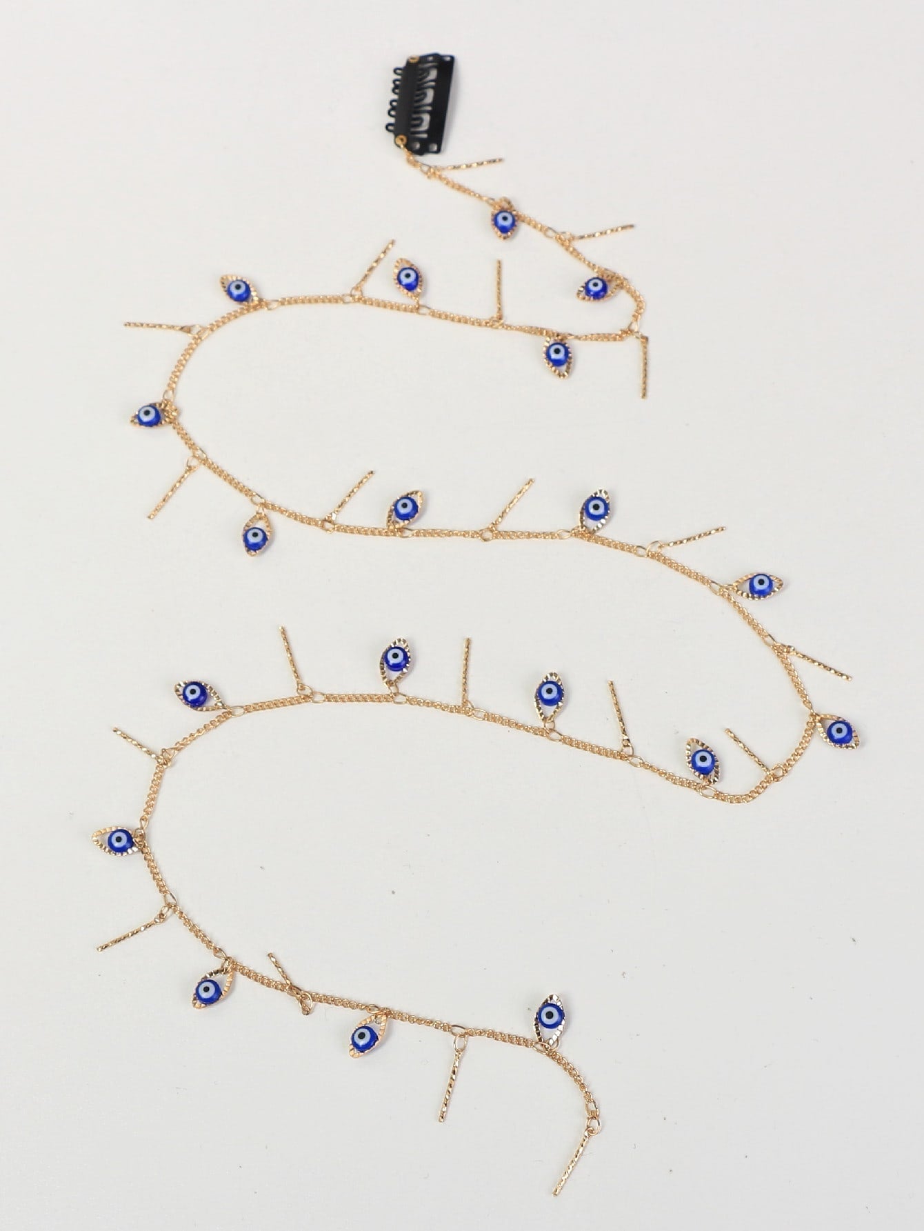 Hair Clip with Evil Eye Decor