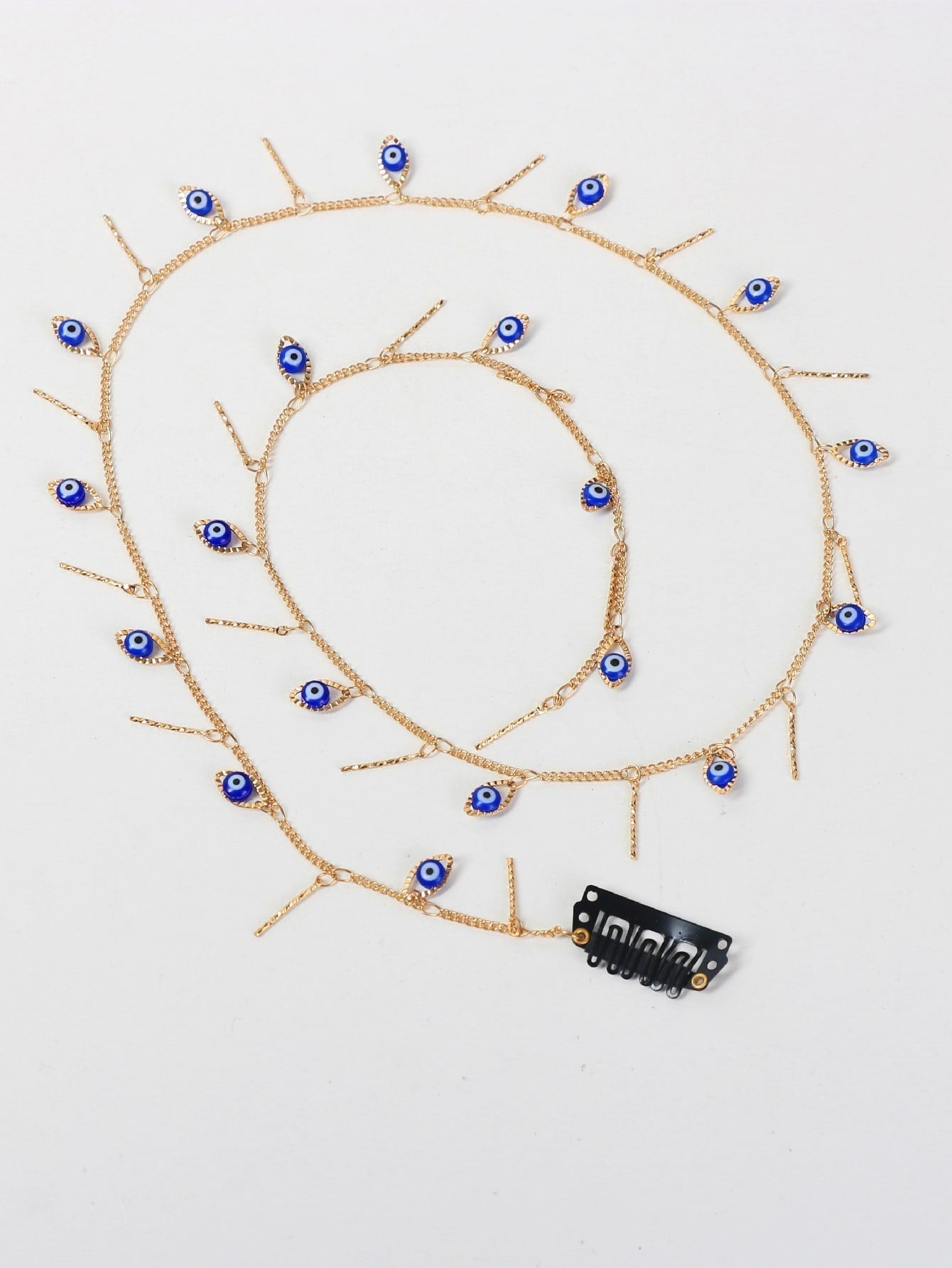 Hair Clip with Evil Eye Decor