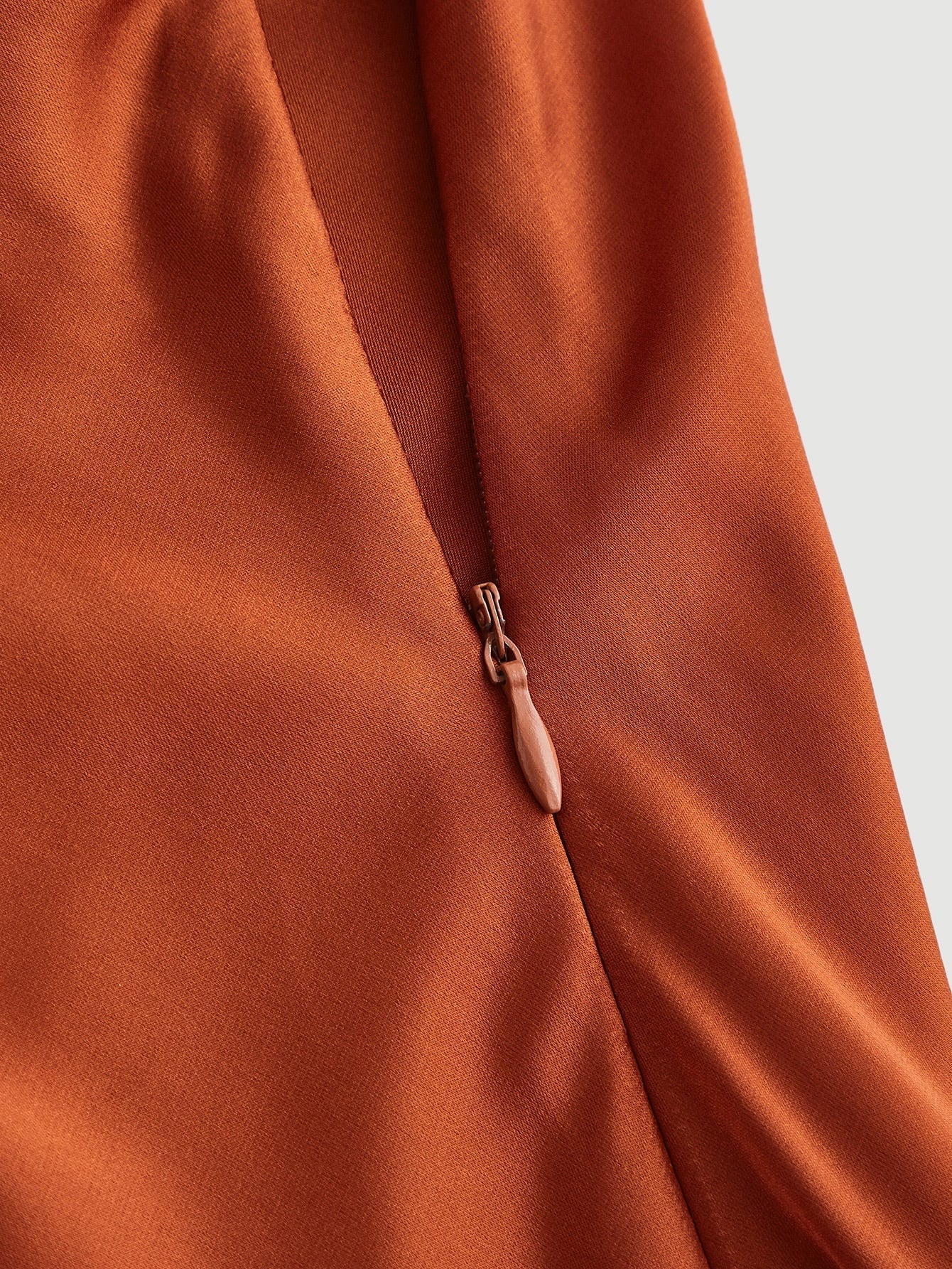 Cami dress with waterfall neckline, asymmetrical hem