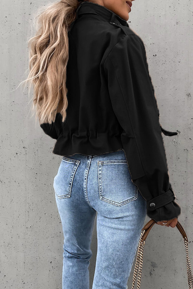 Elowen™ - O Neck Street Style Outerwear (50% DISCOUNT)