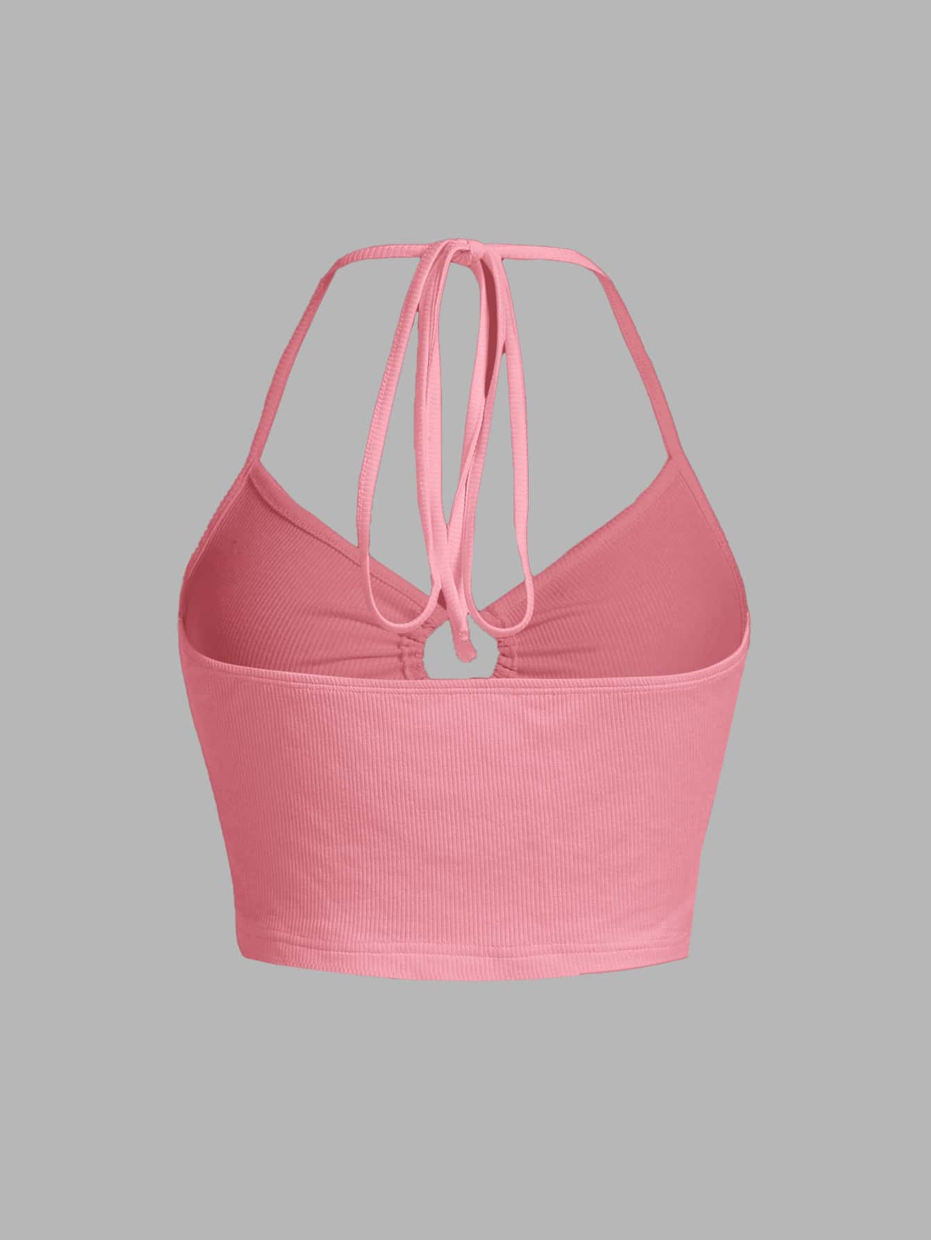 Ring-Back Tied Strappy Top with Crisscross Straps