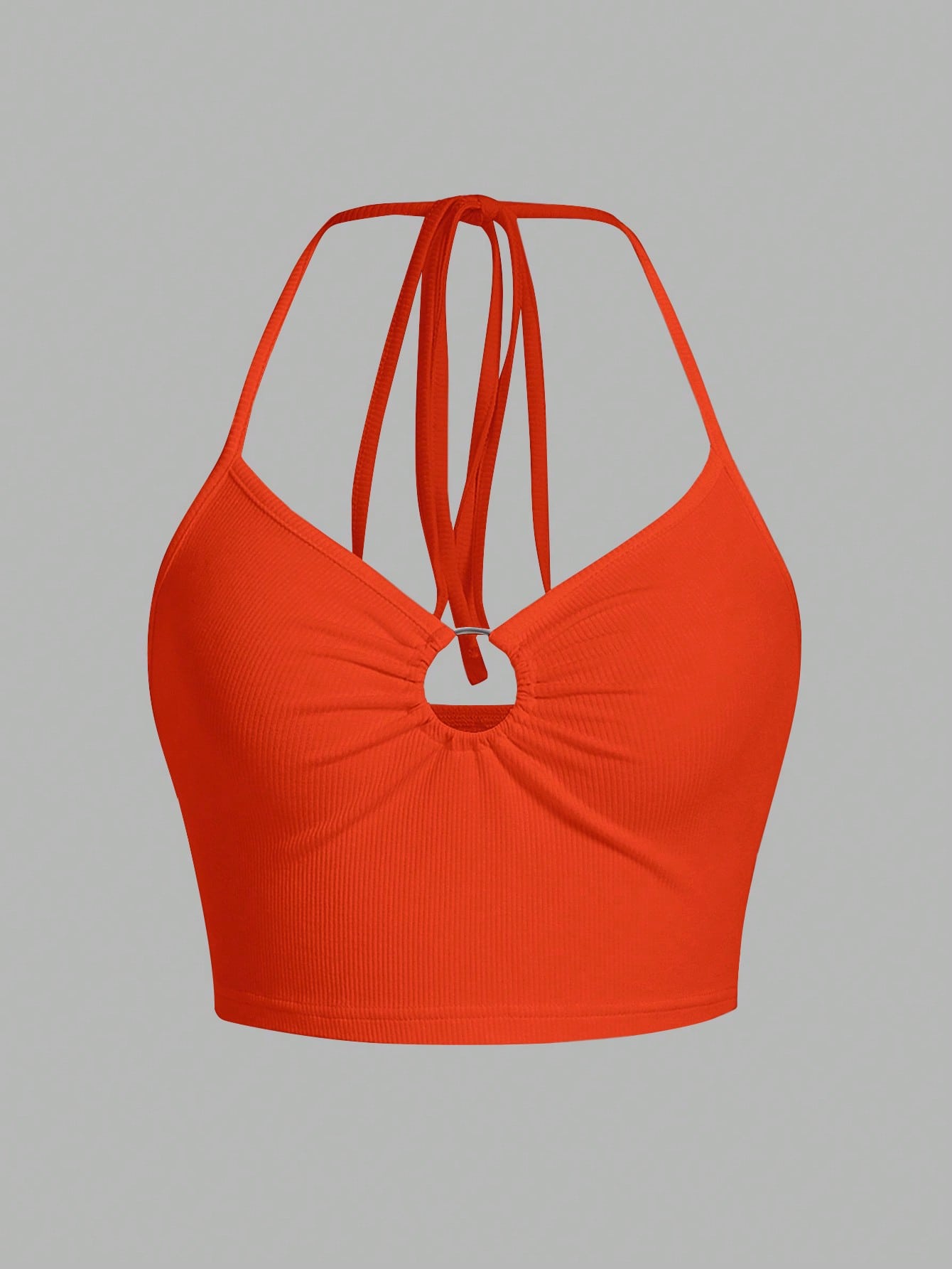 Ring-Back Tied Strappy Top with Crisscross Straps