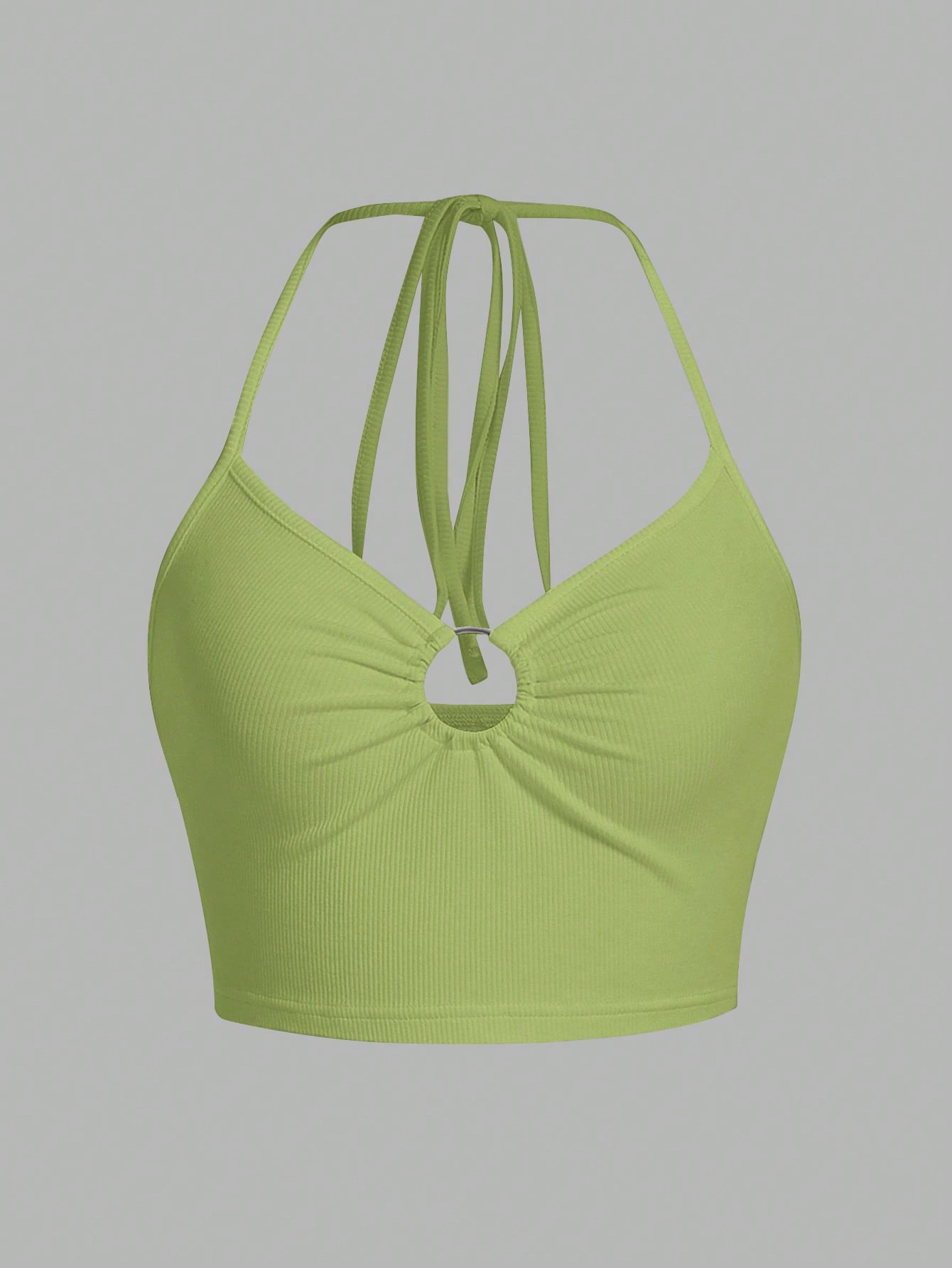 Ring-Back Tied Strappy Top with Crisscross Straps