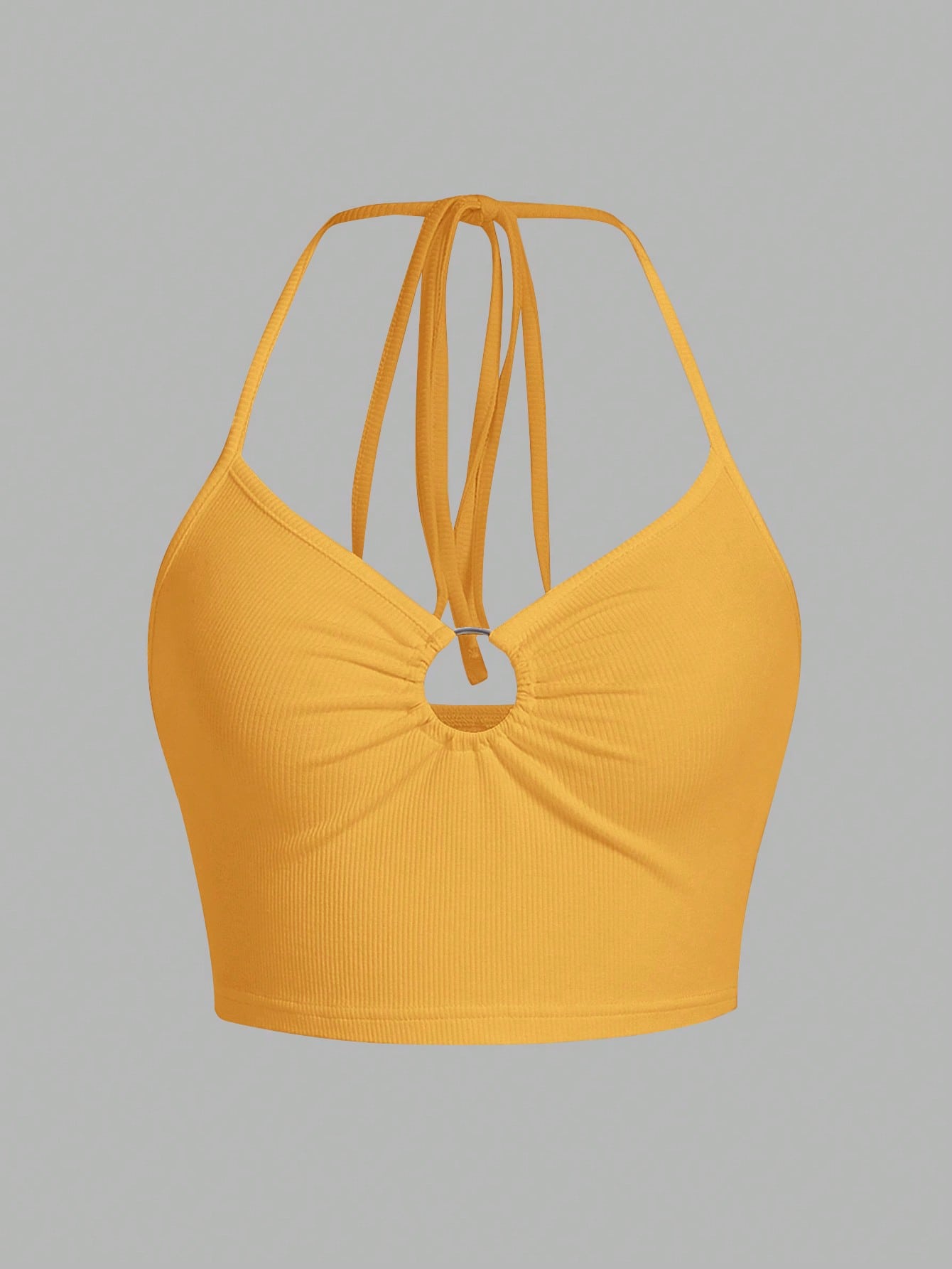 Ring-Back Tied Strappy Top with Crisscross Straps