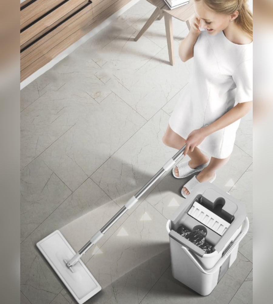 QuickClean™ - Floor Squeegee Magic Mop with Bucket (50% OFF)