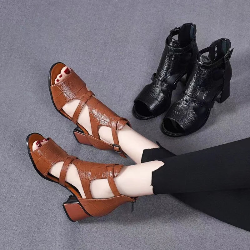 Clara™ - BackZip Chic Heeled Shoes (50% DISCOUNT)