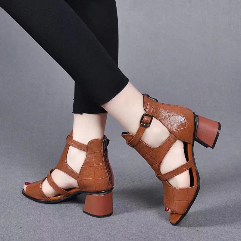 Clara™ - BackZip Chic Heeled Shoes (50% DISCOUNT)
