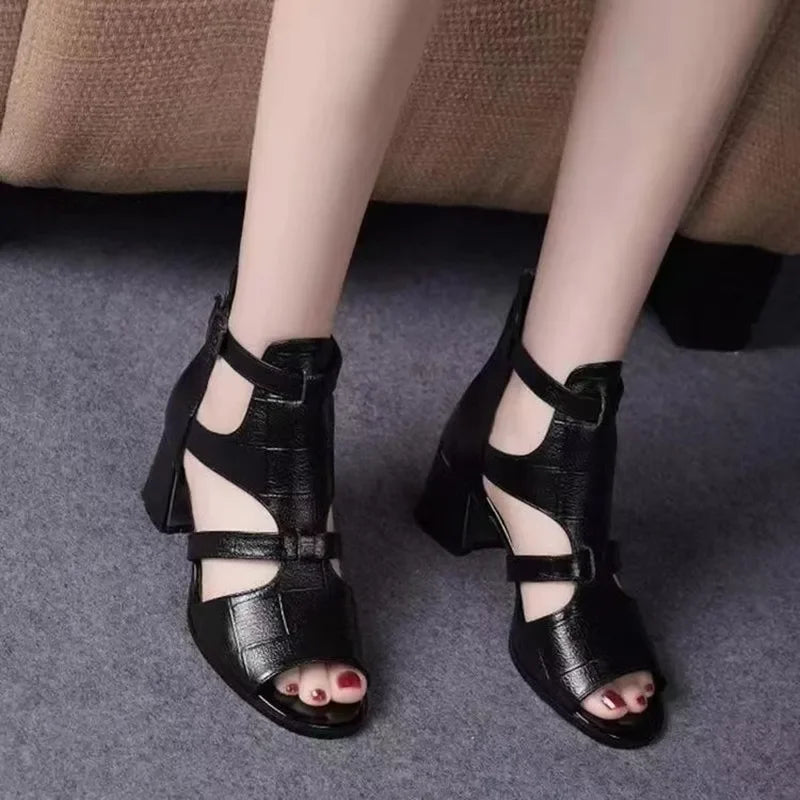 Clara™ - BackZip Chic Heeled Shoes (50% DISCOUNT)