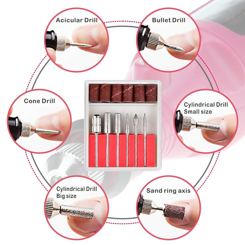 PerfectNails™ 5 in 1 Manicure Nail File Rotating Station
