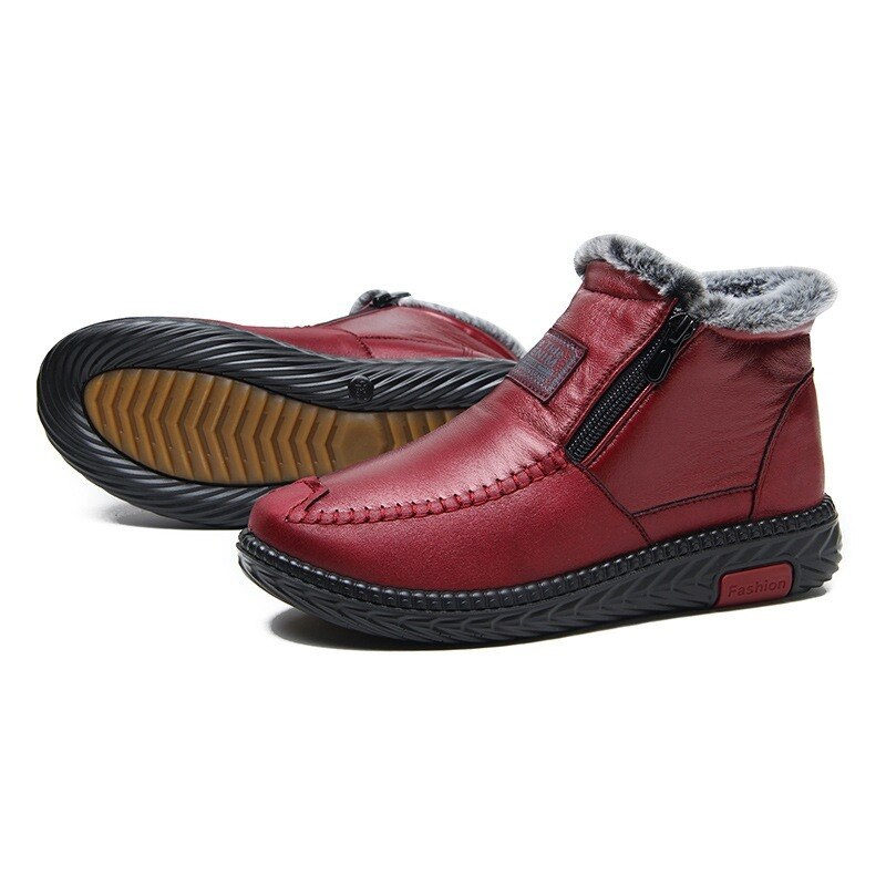 Eulalie™ - Waterproof, Non-Slip Cotton-Leather Boots (50% Off)