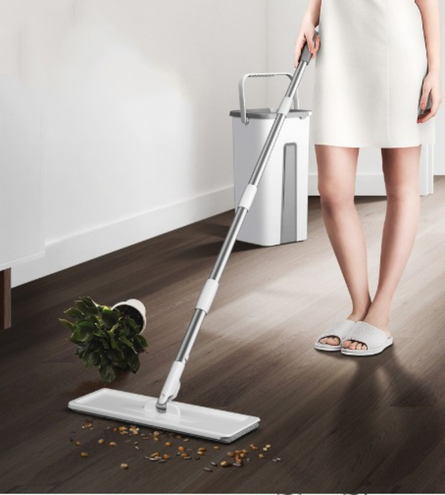 QuickClean™ - Floor Squeegee Magic Mop with Bucket (50% OFF)