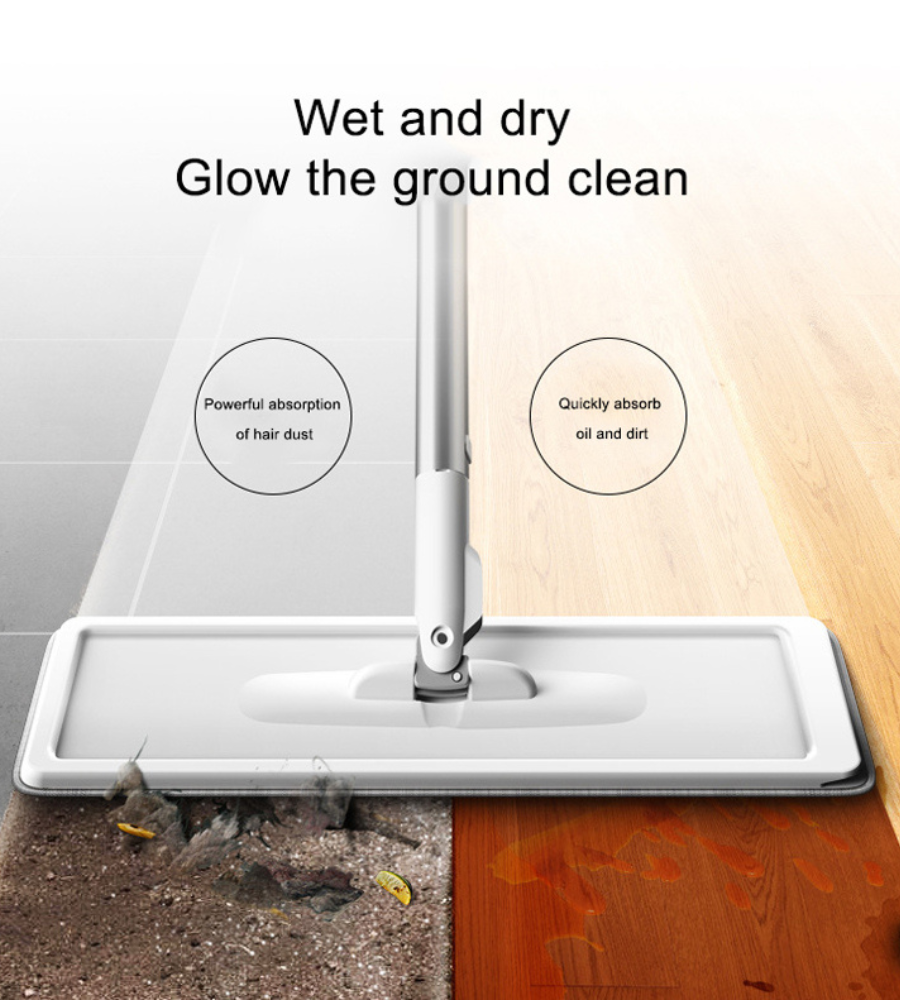 QuickClean™ - Floor Squeegee Magic Mop with Bucket (50% OFF)