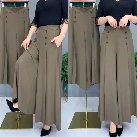 Hilary™ - Stylish Pleated Trousers with Wide Leg (50% DISCOUNT)