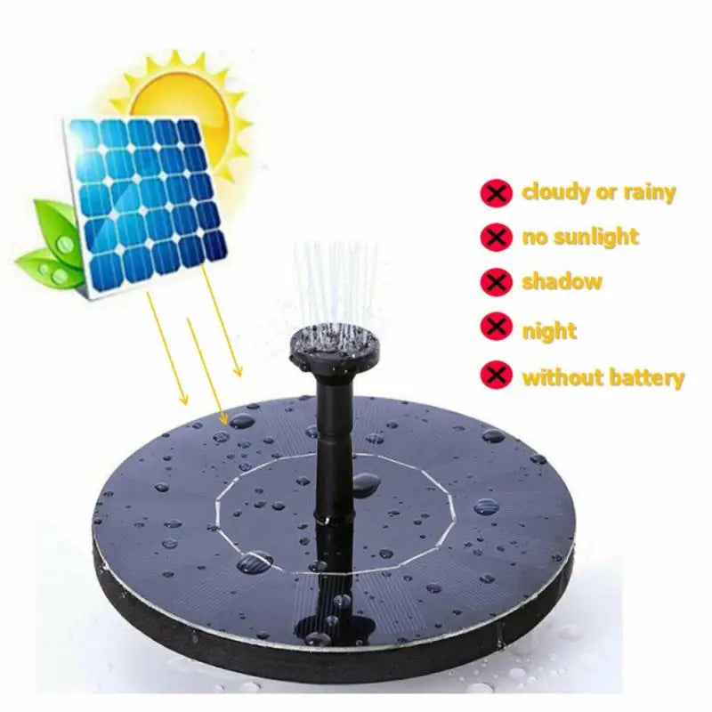 SunSplash™ - Floating Solar Garden Water Fountain Pool (50% DISCOUNT)