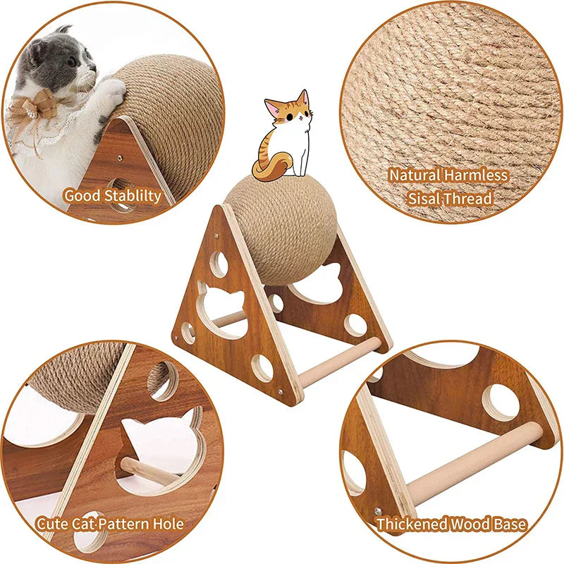 KittyToy™ – Interactive Rope Ball Scratcher (50% OFF)