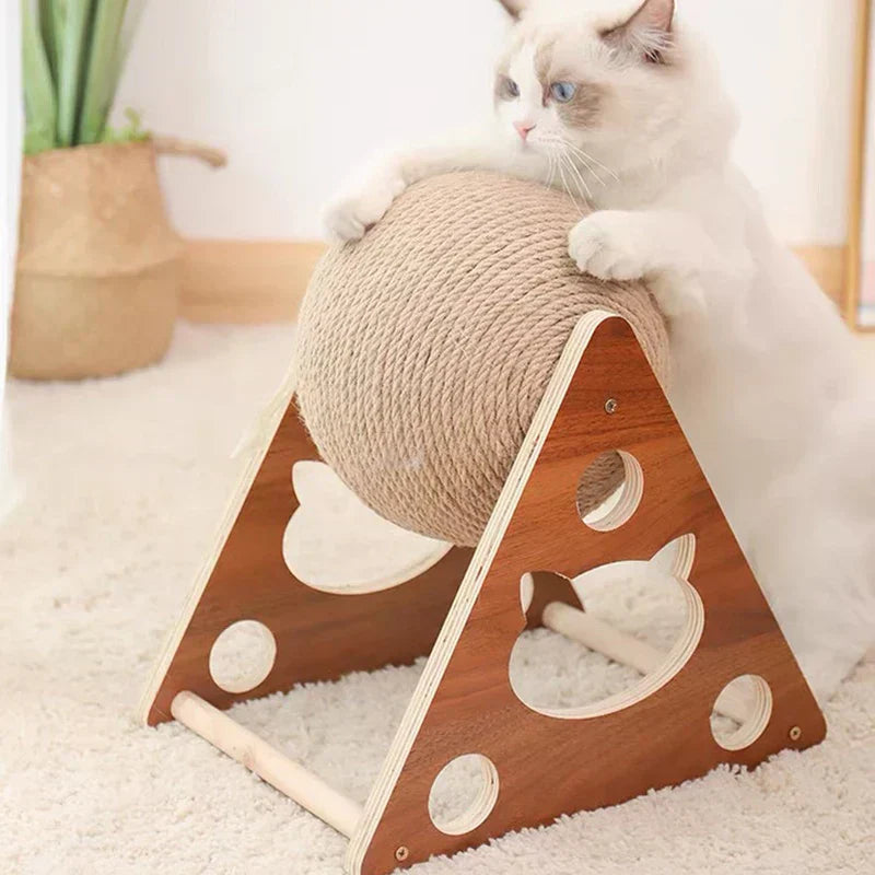 KittyToy™ – Interactive Rope Ball Scratcher (50% OFF)
