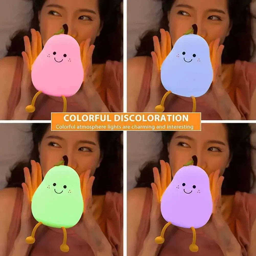 PearGlow™ - Cute Pear-Shaped Night Light for Kids (50% OFF)