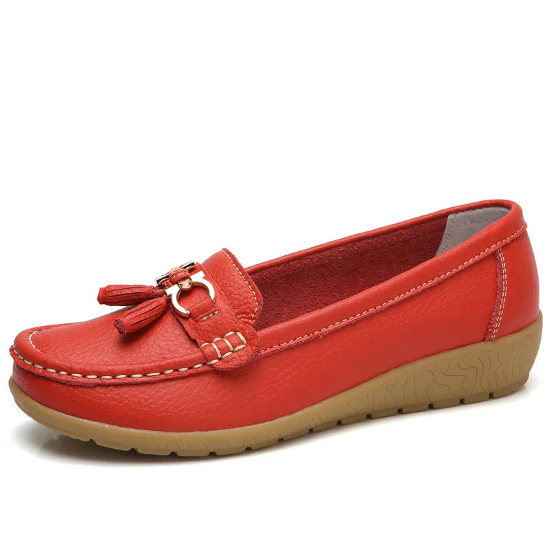 EleganceEase™ - Casual Leather Flats