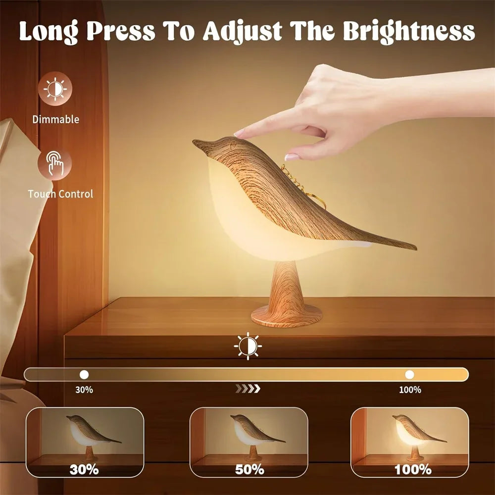 LumiNest™ - Wooden Magpie Night Lamp