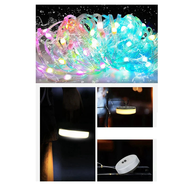 LumiGlow™ – Portable LED Camping String Lights
