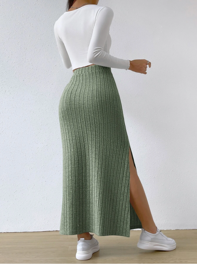 Anna™ – Skirt with Split Thigh and High Waist (50% Off)