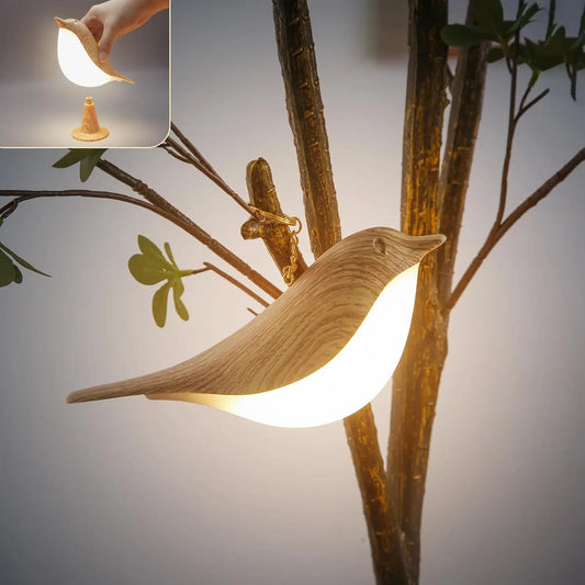 LumiNest™ - Wooden Magpie Night Lamp