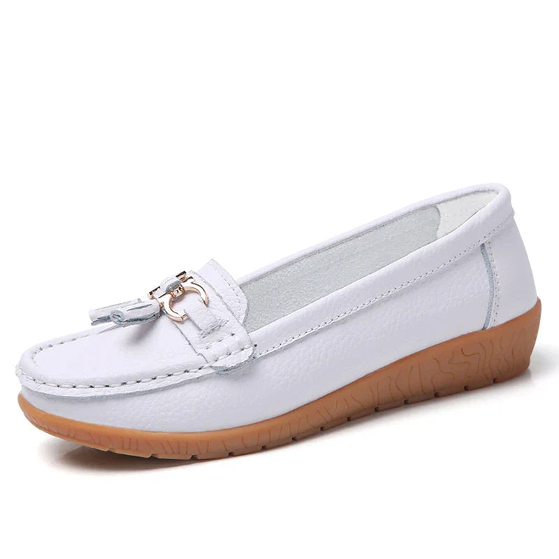 EleganceEase™ - Casual Leather Flats