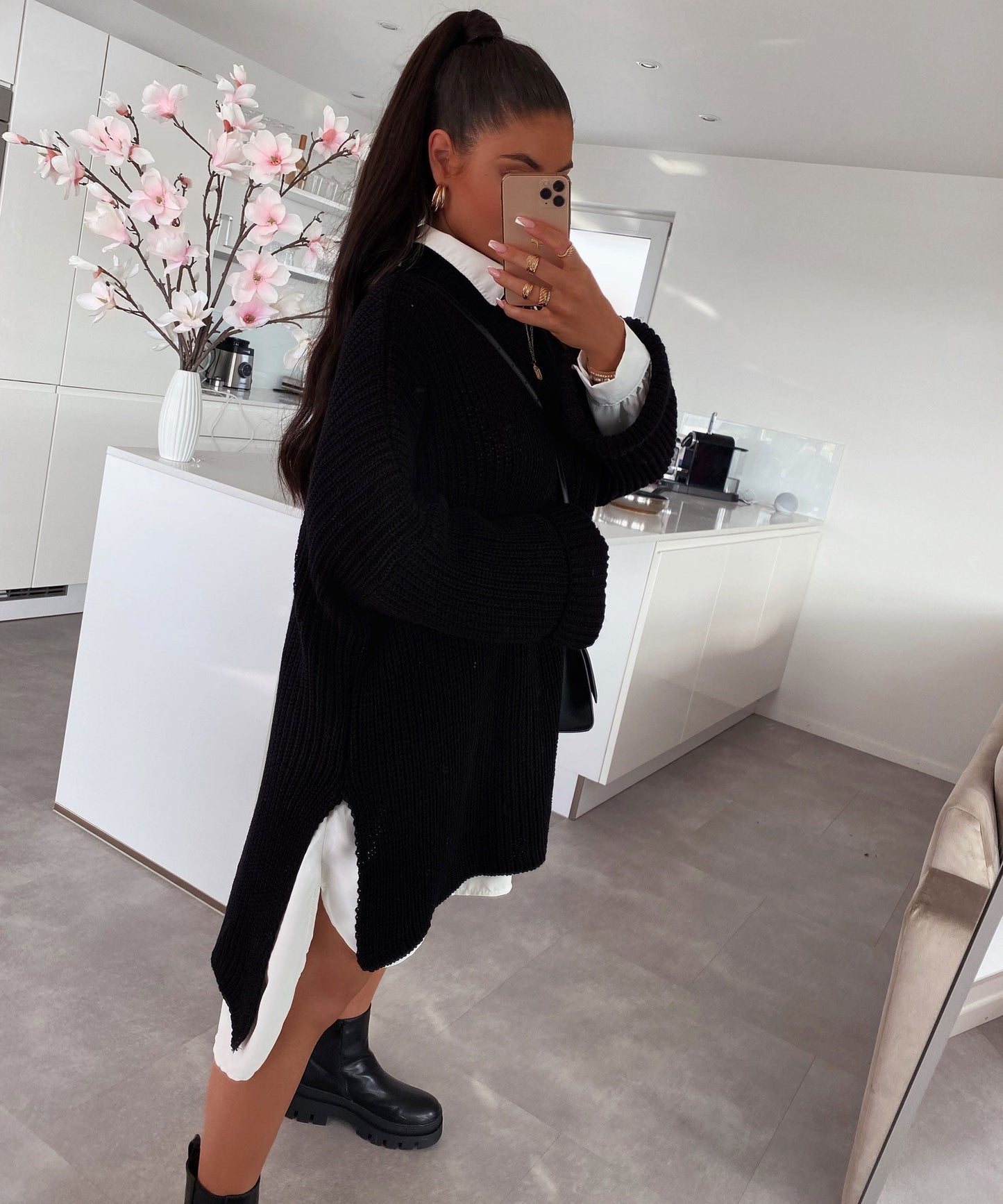 Oversized Pullover Elsa Black