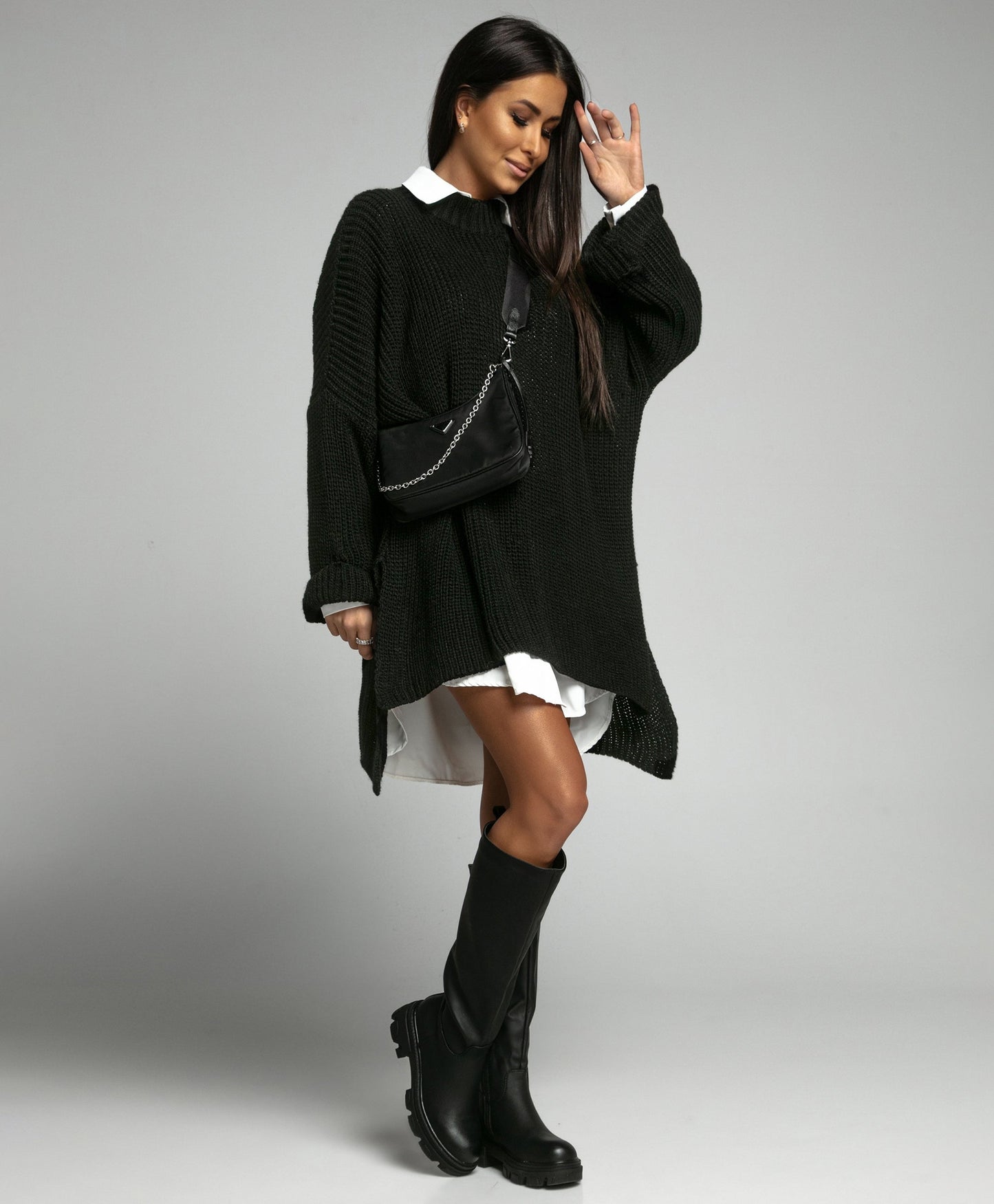 Oversized Pullover Elsa Black
