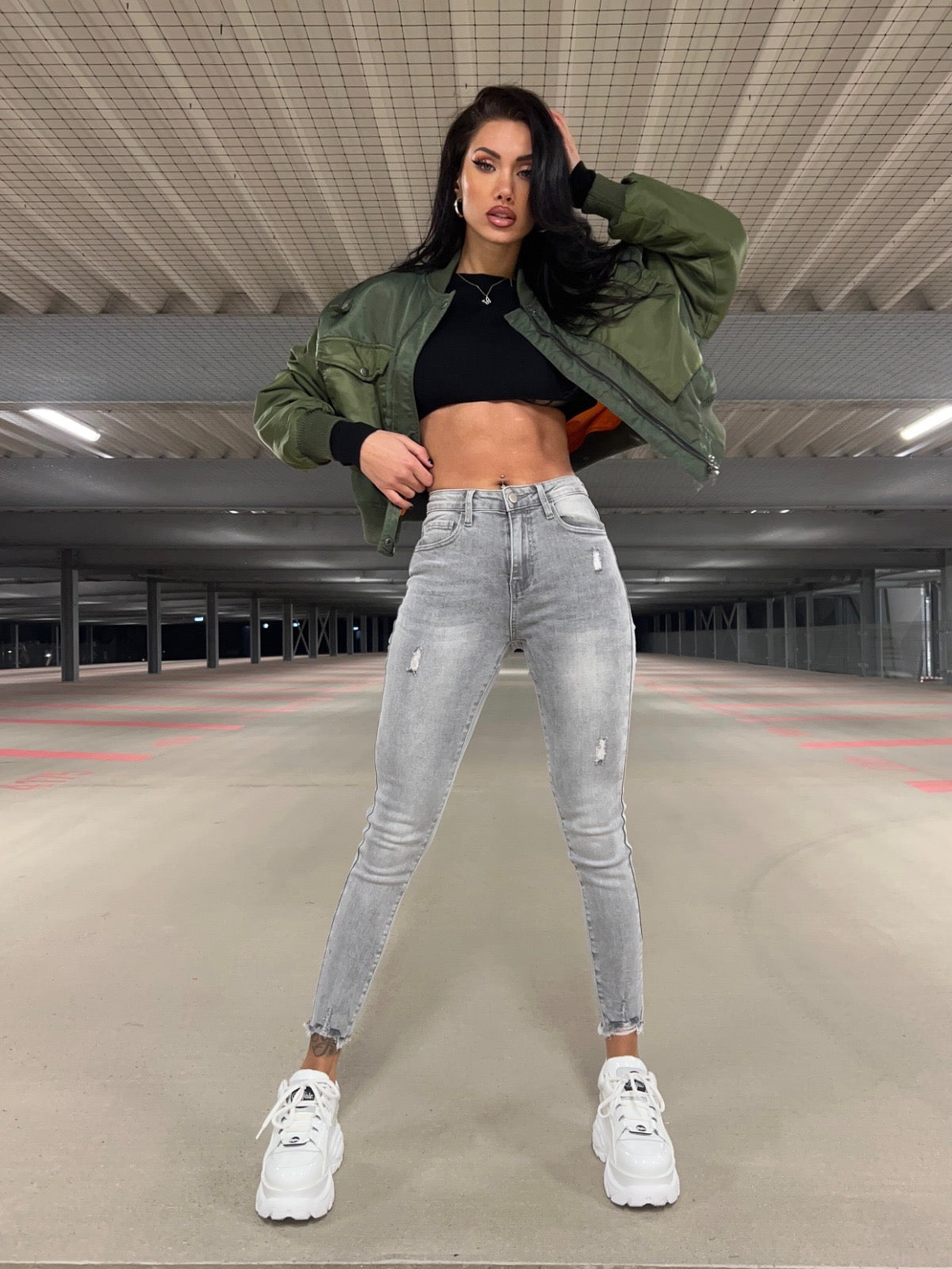 Skinny Jeans Emilia Light Grey