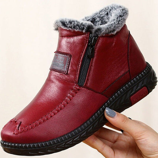 Eulalie™ - Waterproof, Non-Slip Cotton-Leather Boots (50% Off)