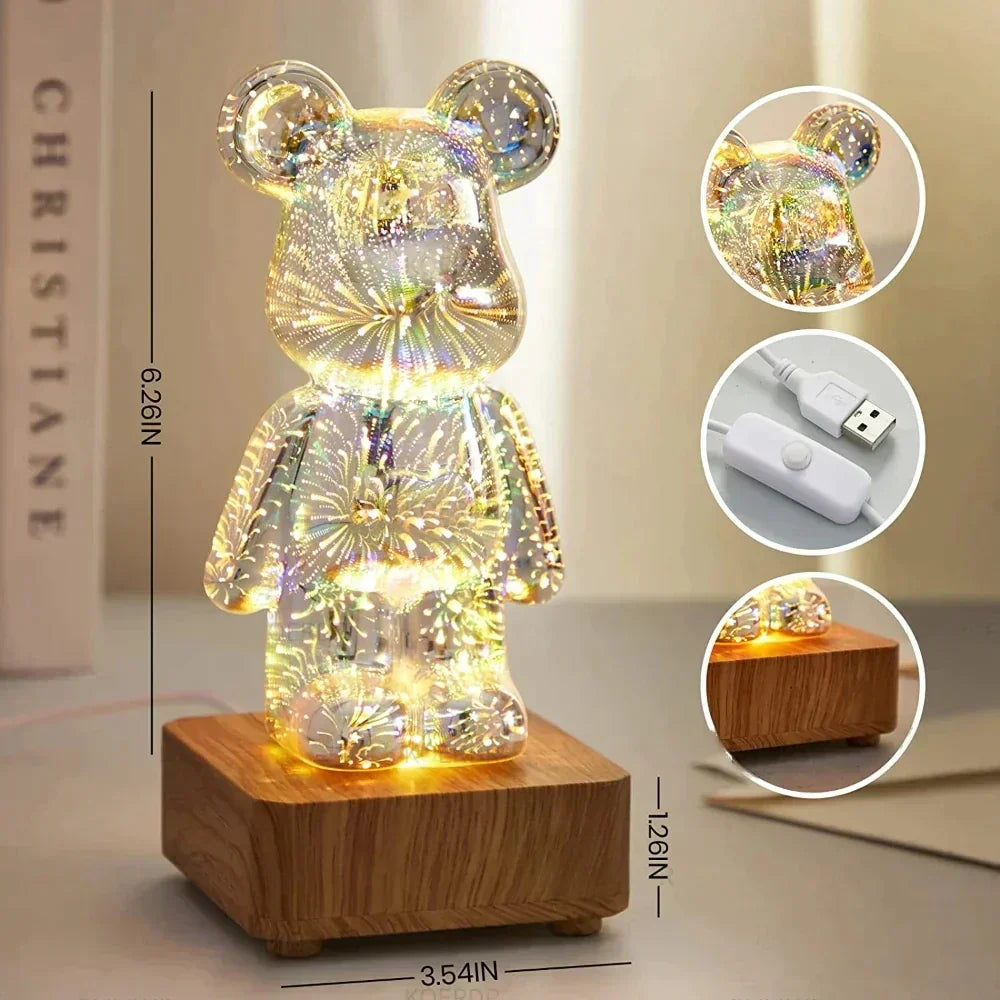 (50% DISCOUNT) Bear Firework Lamp 3D™
