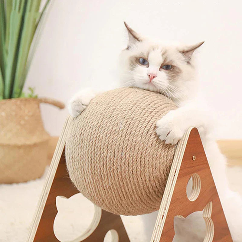 KittyToy™ – Interactive Rope Ball Scratcher (50% OFF)