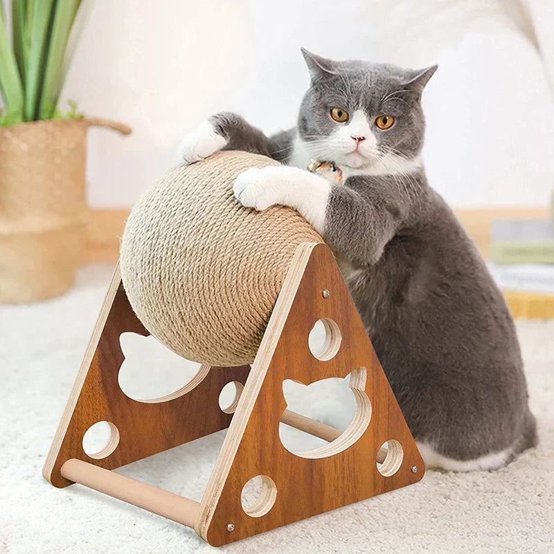 KittyToy™ – Interactive Rope Ball Scratcher (50% OFF)