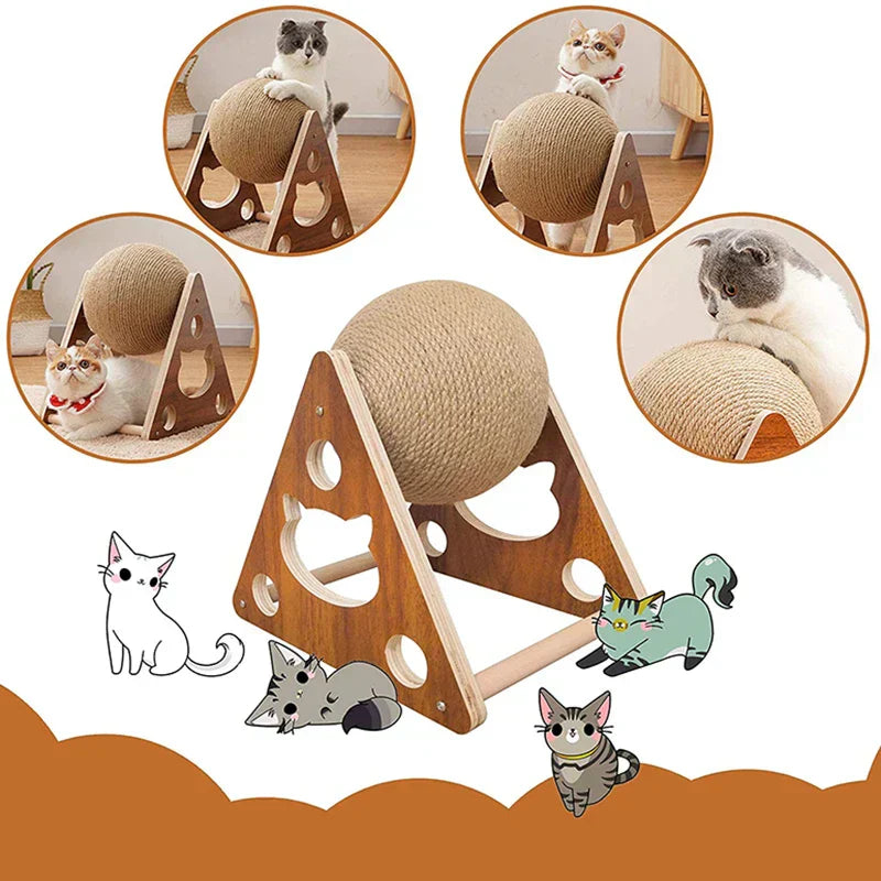 KittyToy™ – Interactive Rope Ball Scratcher (50% OFF)