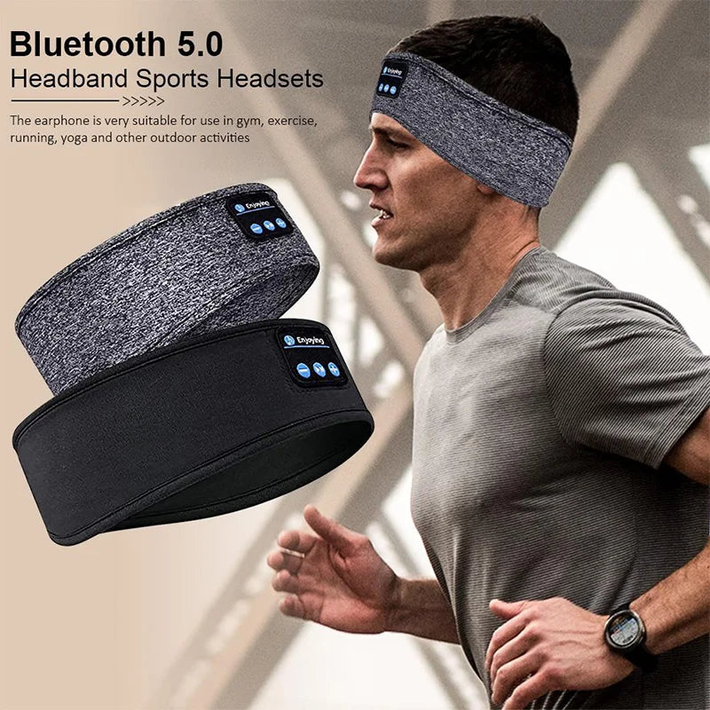 Sonova™ - Wireless Headband Headphones with Eye Mask