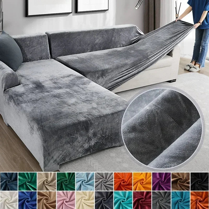 Comfelle™ - Luxury Velvet Stretch Sofa Cover