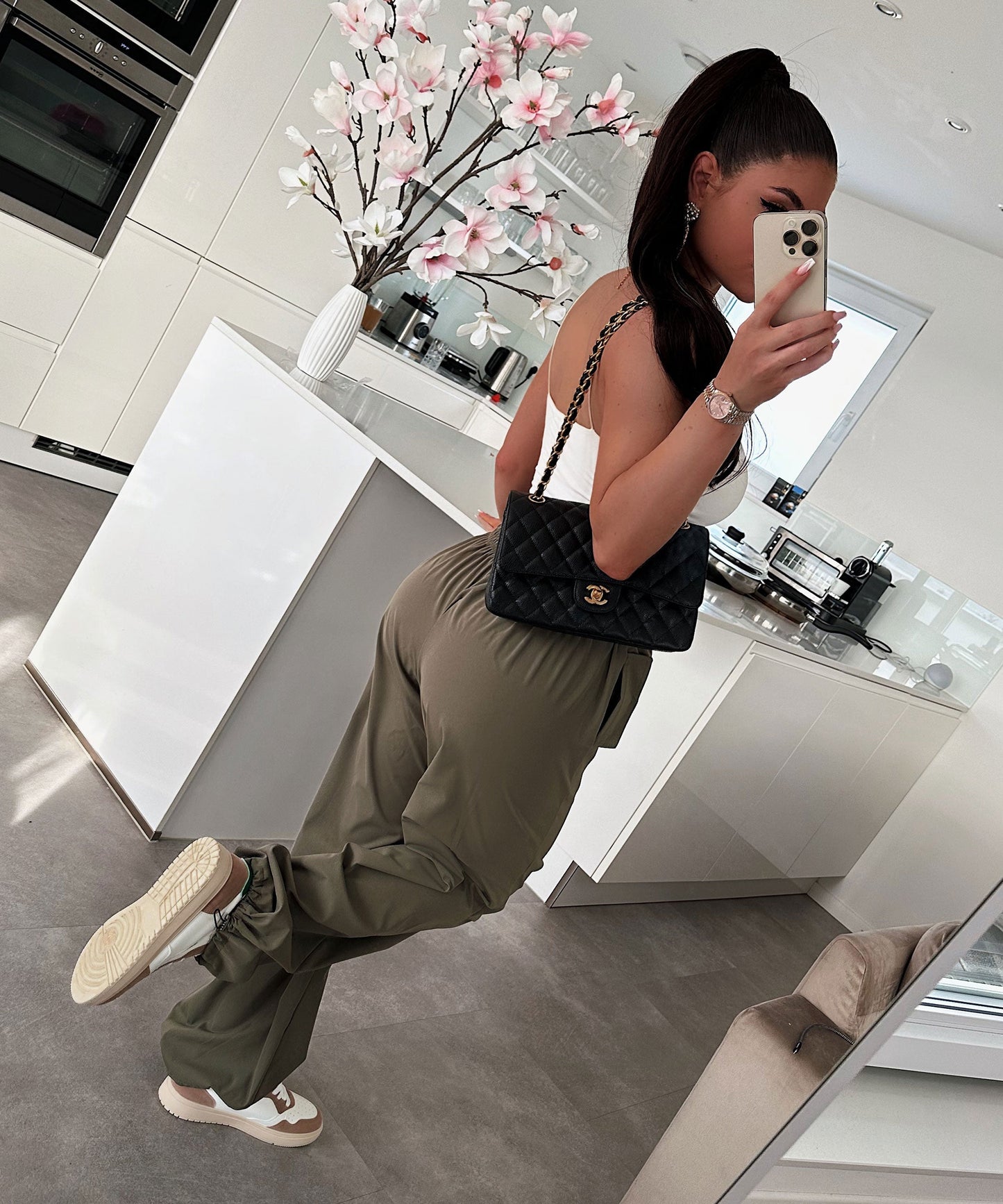 Parachute Hose Mila Khaki