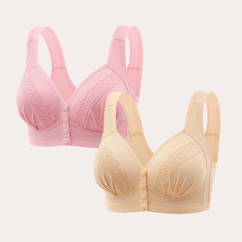 Bravora™ - Front Closure Breathable Cotton Bra (1+1 FREE)