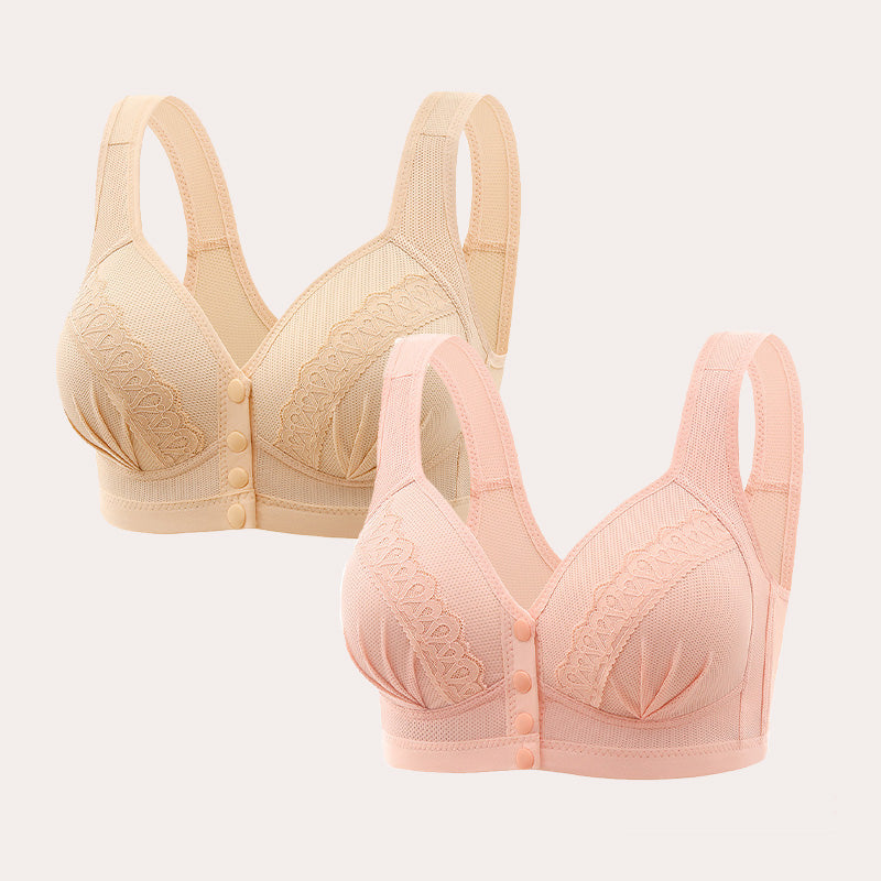 Bravora™ - Front Closure Breathable Cotton Bra (1+1 FREE)