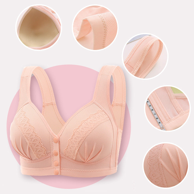 Bravora™ - Front Closure Breathable Cotton Bra (1+1 FREE)