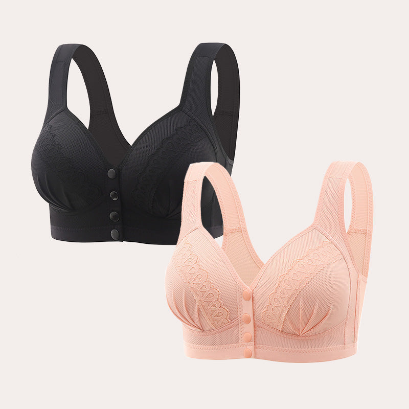 Bravora™ - Front Closure Breathable Cotton Bra (1+1 FREE)