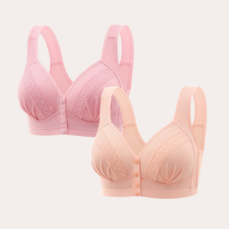 Bravora™ - Front Closure Breathable Cotton Bra (1+1 FREE)